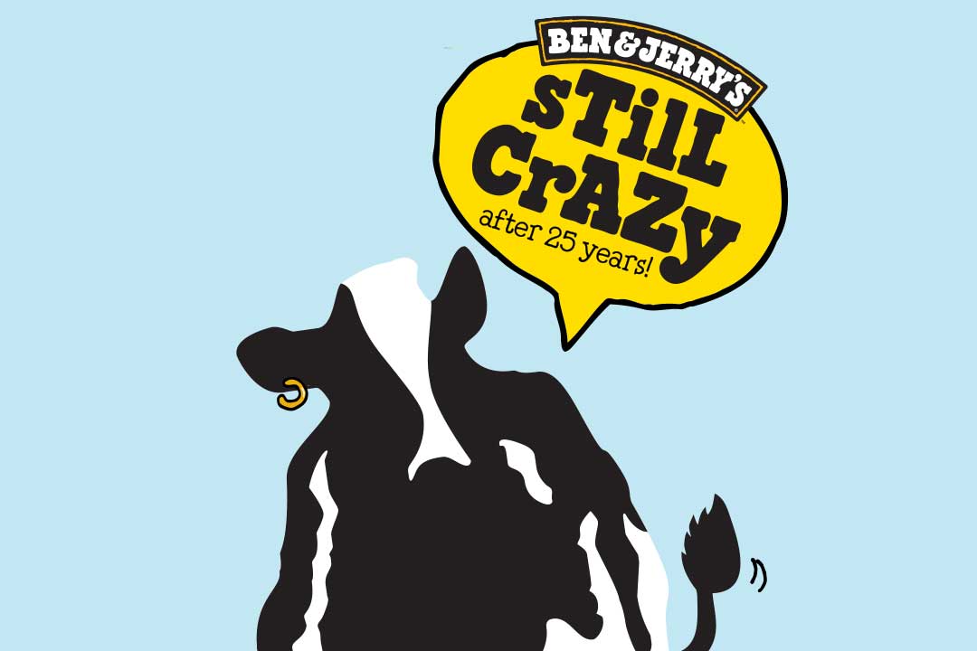 Woodie the cow with the thought of still crazy after 25 years